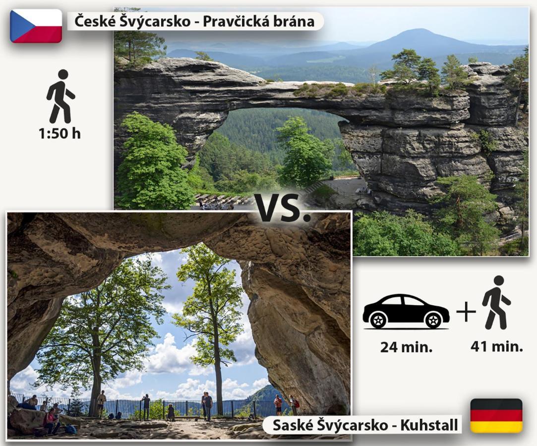 Pension Pod Skalou Hřensko Esterno foto