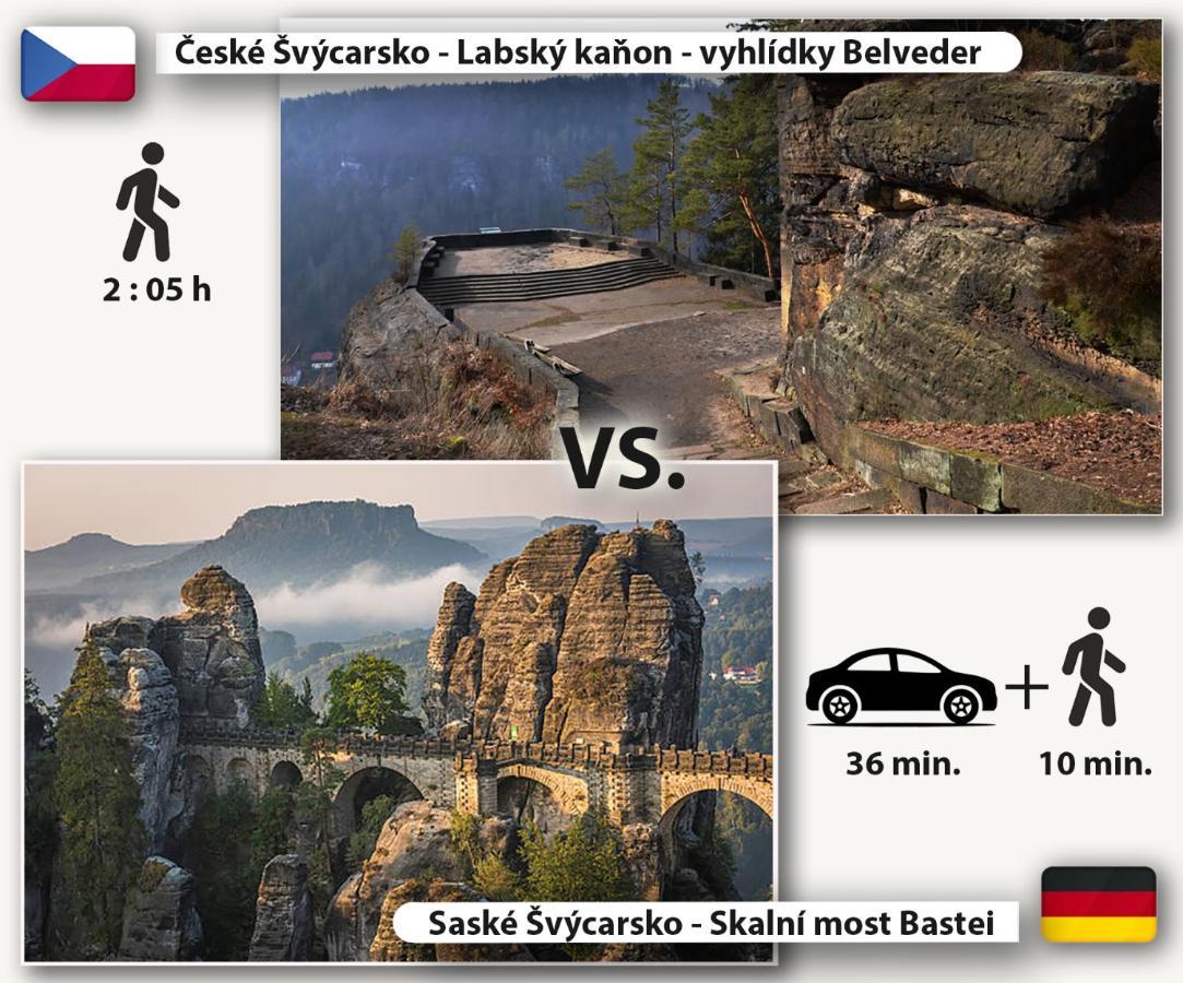 Pension Pod Skalou Hřensko Esterno foto