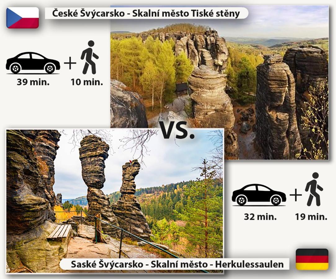 Pension Pod Skalou Hřensko Esterno foto